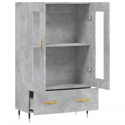 Skåp Betonggrå 69,5x31x115 cm