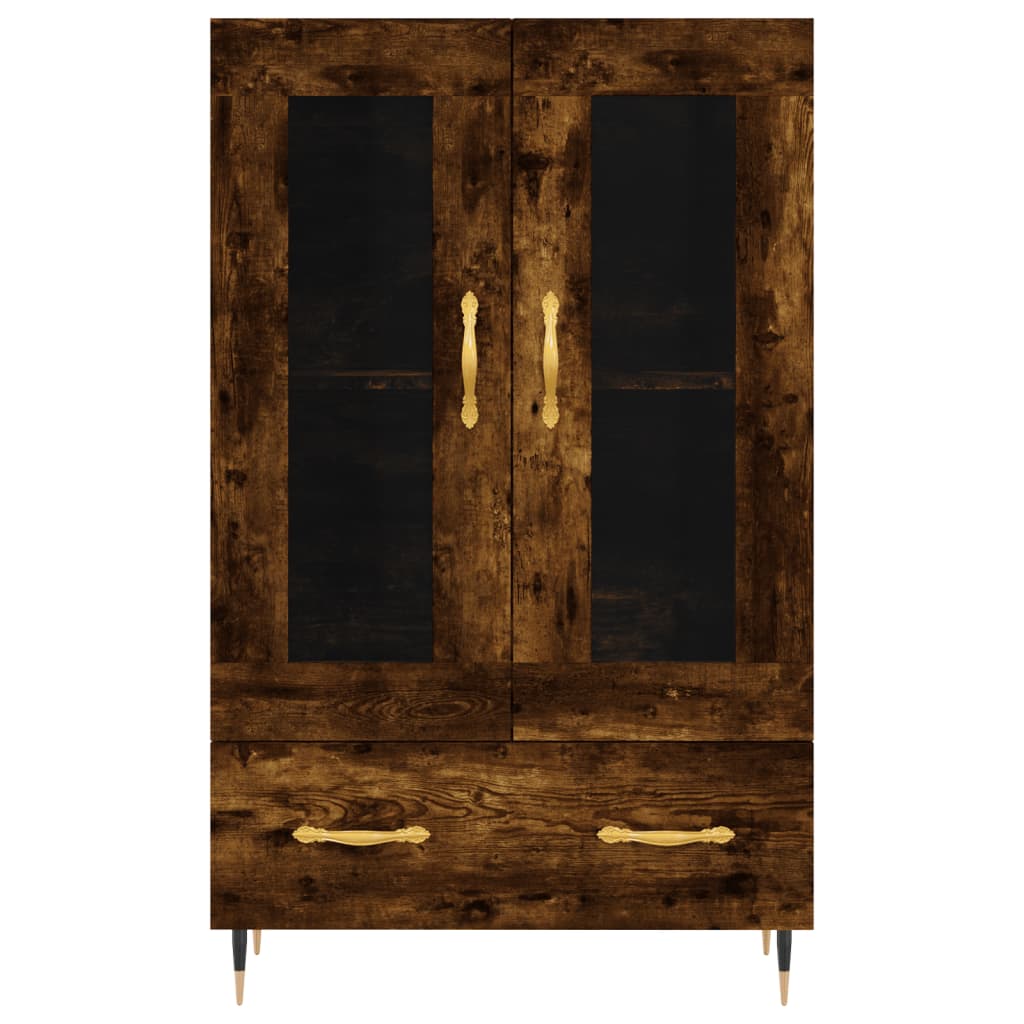 Skåp Rökfärgad Ek 69,5x31x115 cm