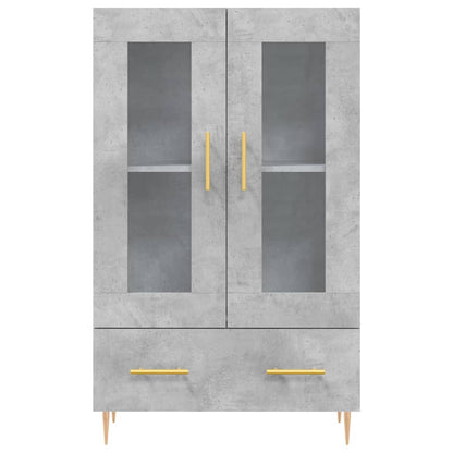 Skåp Betonggrå 69,5x31x115 cm