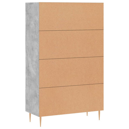 Skåp Betonggrå 69,5x31x115 cm