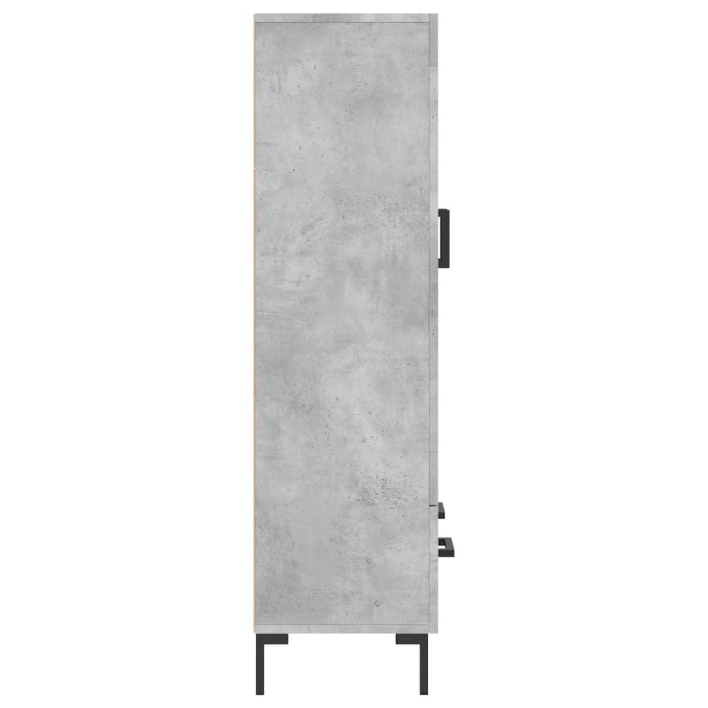 Skåp Betonggrå 69,5x31x115 cm