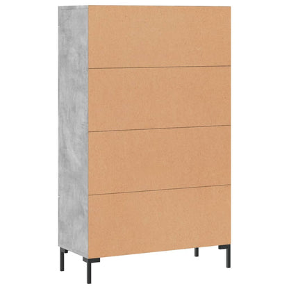 Skåp Betonggrå 69,5x31x115 cm