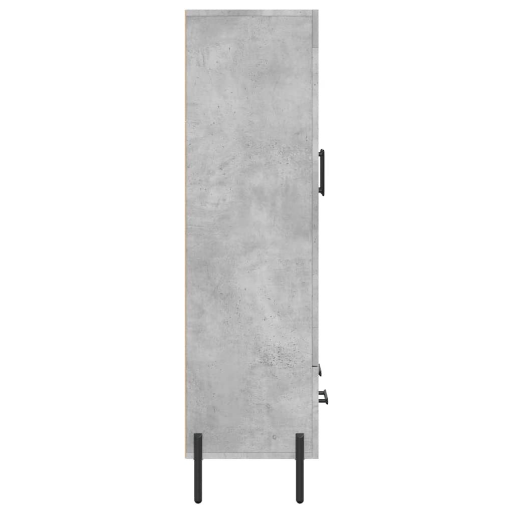 Skåp Betonggrå 69,5x31x115 cm