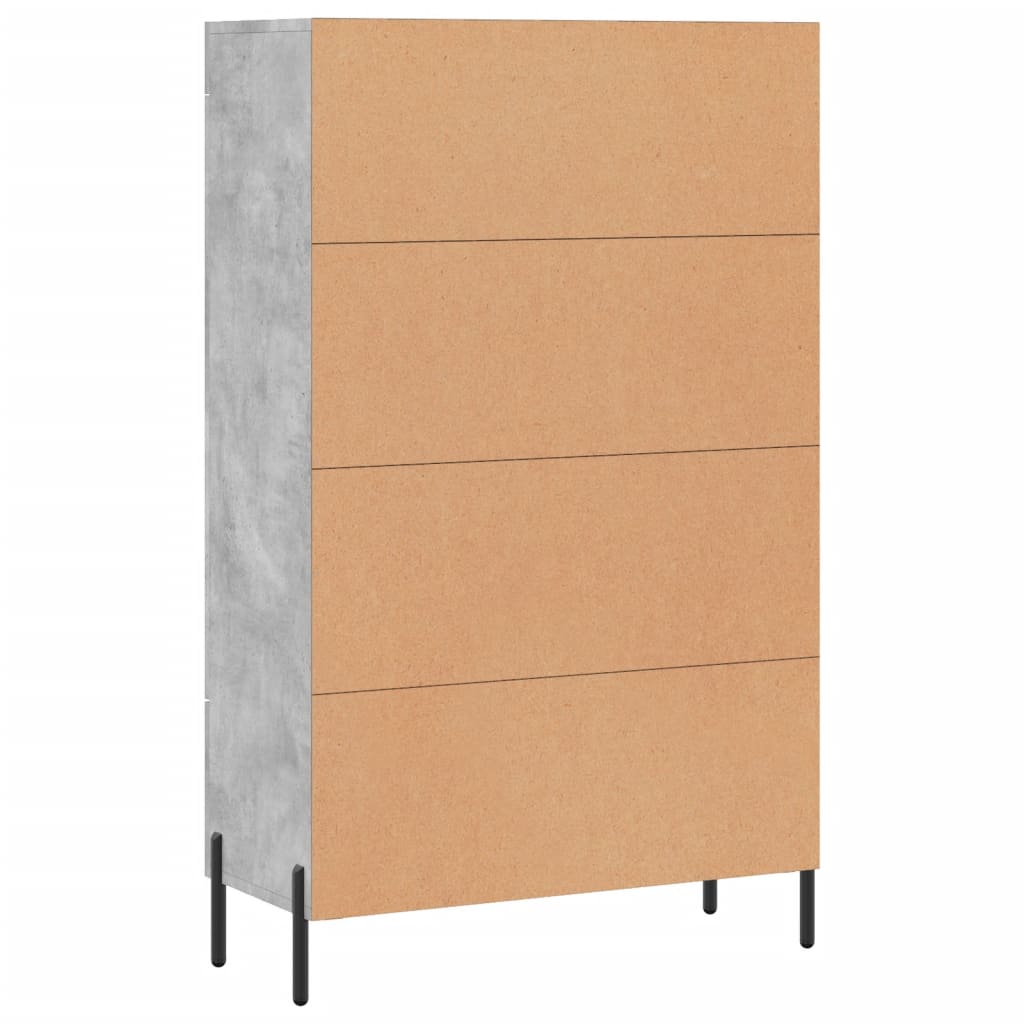 Skåp Betonggrå 69,5x31x115 cm