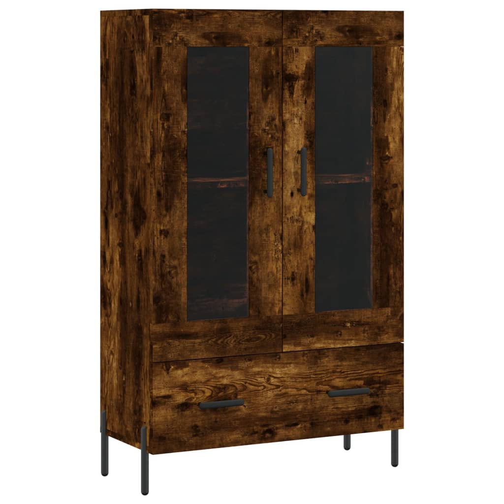 Skåp Rökfärgad Ek 69,5x31x115 cm