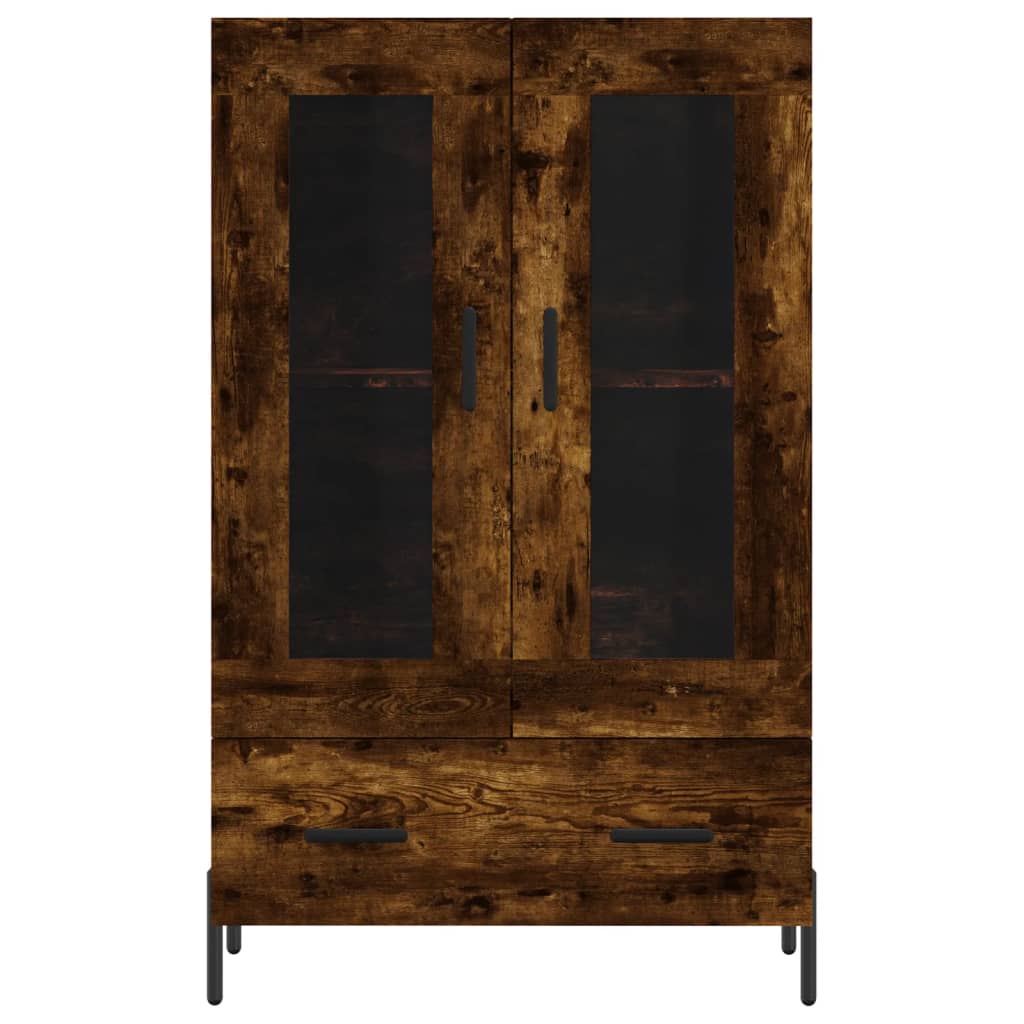 Skåp Rökfärgad Ek 69,5x31x115 cm
