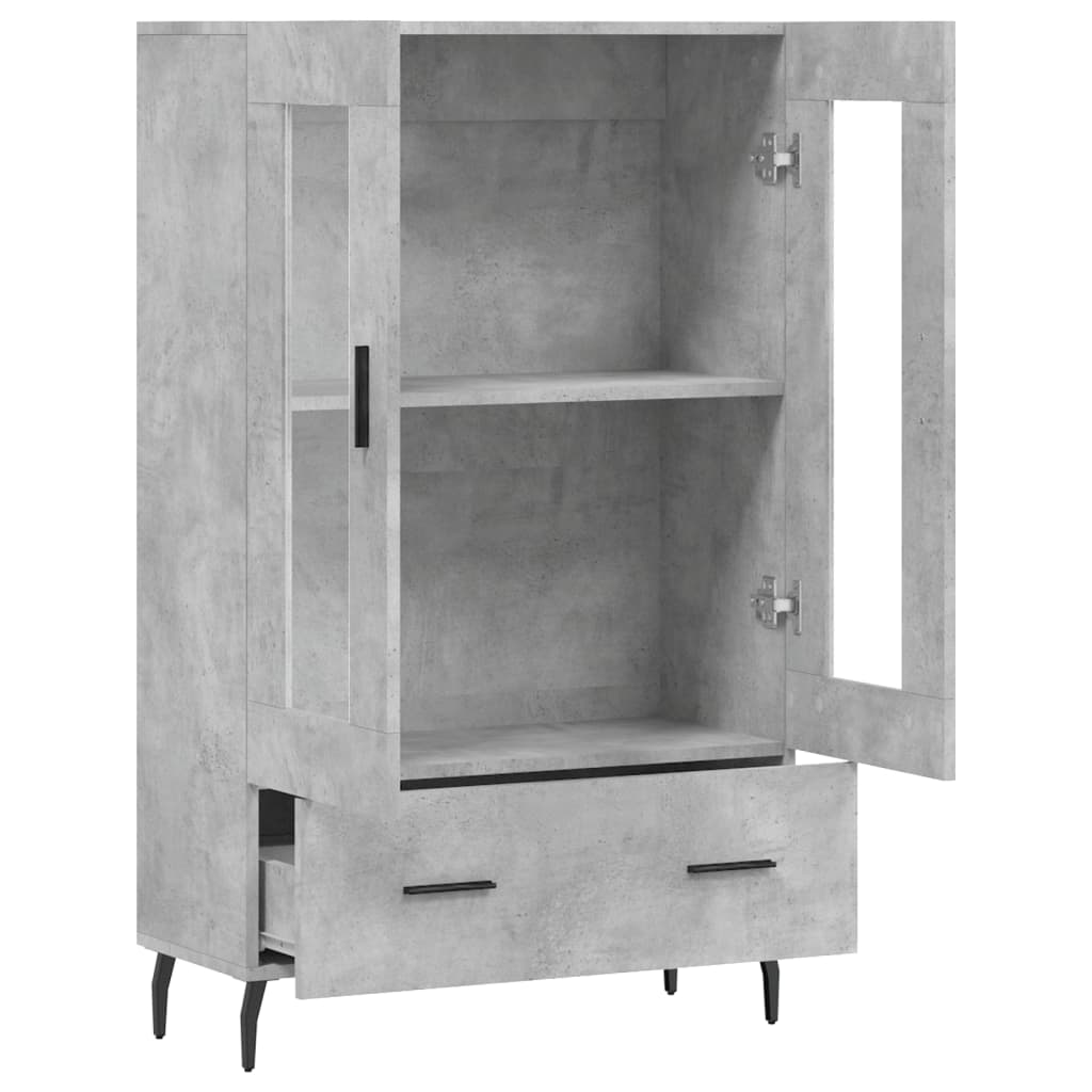 Skåp Betonggrå 69,5x31x115 cm