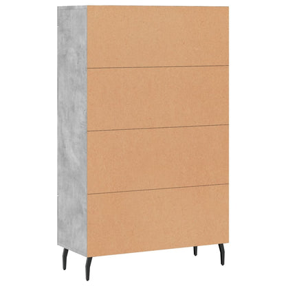 Skåp Betonggrå 69,5x31x115 cm
