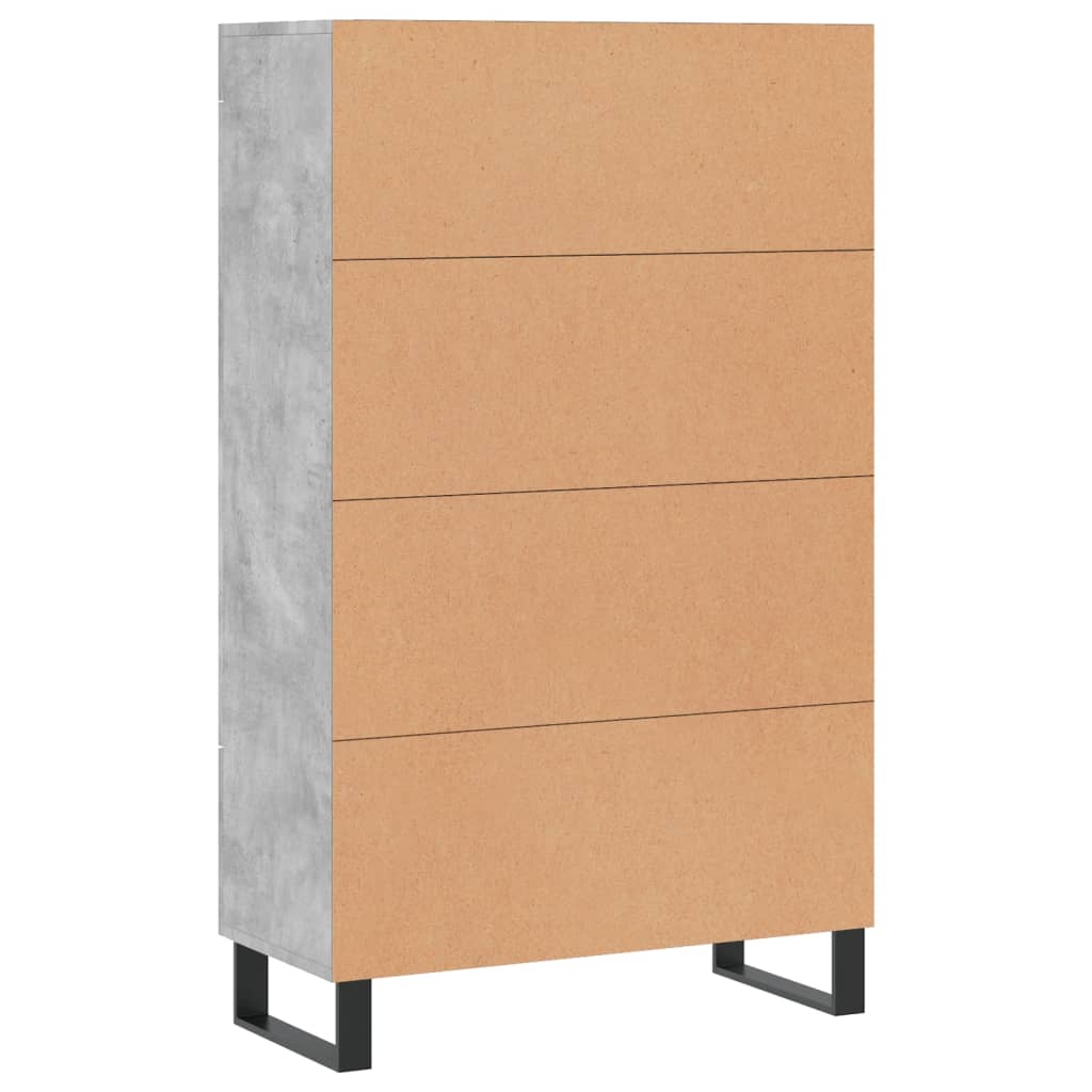 Skåp Betonggrå 69,5x31x115 cm