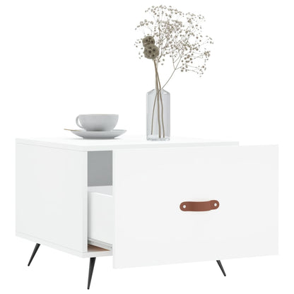 Sidobord Vit 2 st 50x50x40 cm