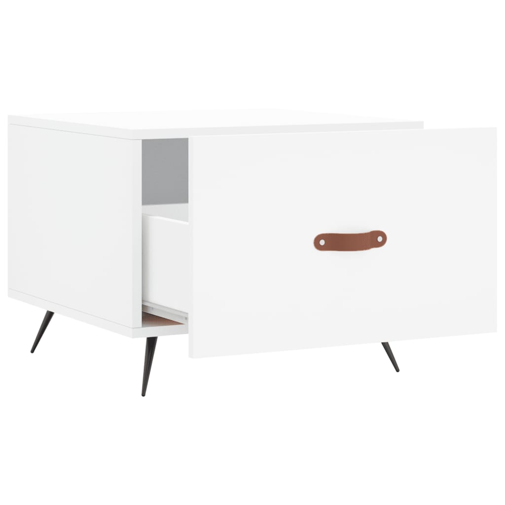 Sidobord Vit 2 st 50x50x40 cm