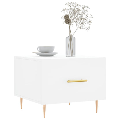 Sidobord Vit 2 st 50x50x40 cm