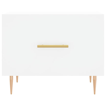 Sidobord Vit 2 st 50x50x40 cm