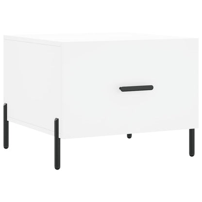 Sidobord Vit 2 st 50x50x40 cm