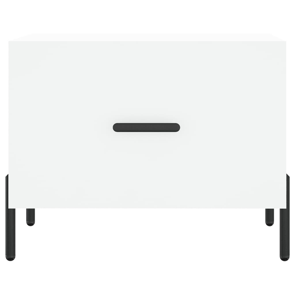 Sidobord Vit 2 st 50x50x40 cm