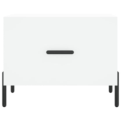Sidobord Vit 2 st 50x50x40 cm