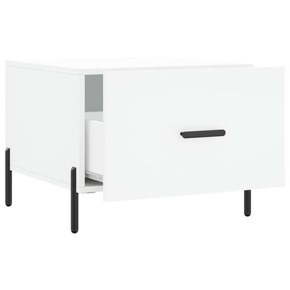 Sidobord Vit 2 st 50x50x40 cm