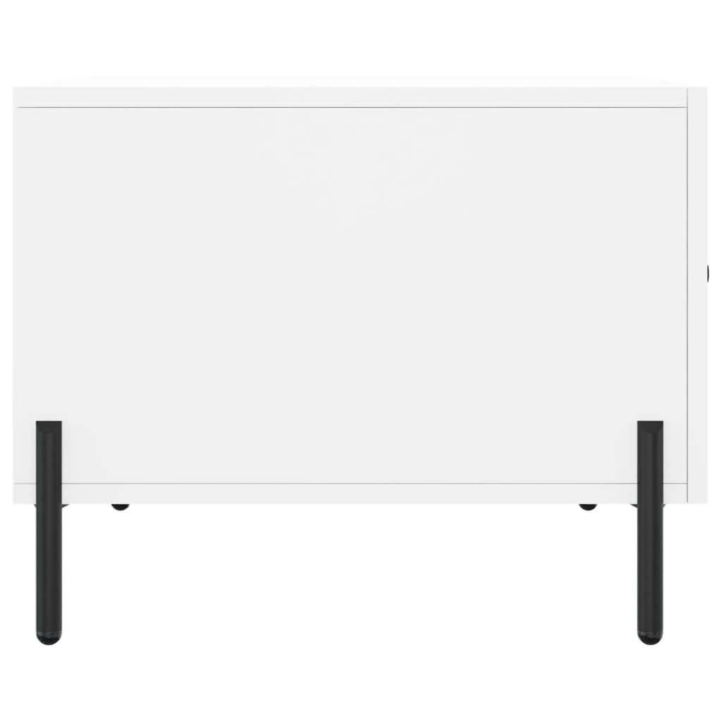Sidobord Vit 2 st 50x50x40 cm
