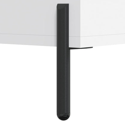 Sidobord Vit 2 st 50x50x40 cm