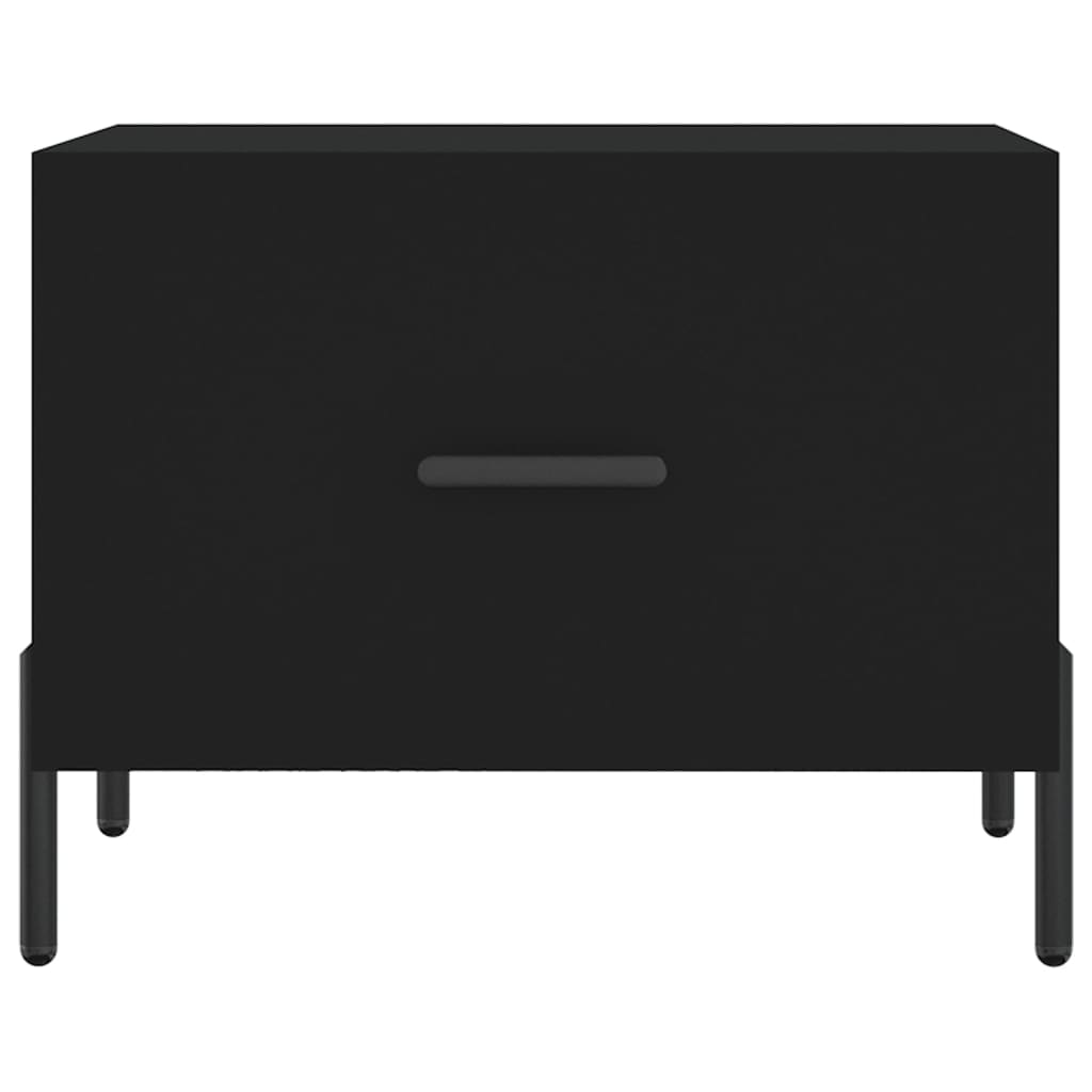 Soffbord Svart 2 st 50x50x40 cm