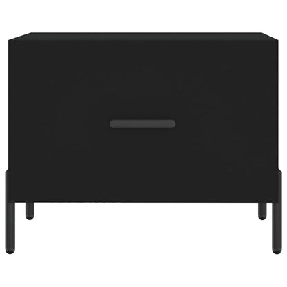 Soffbord Svart 2 st 50x50x40 cm