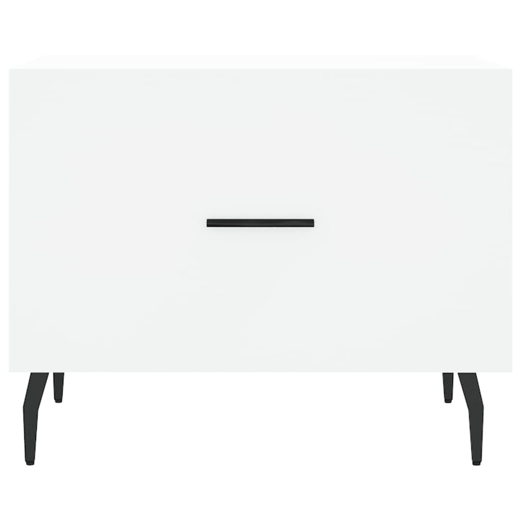 Sidobord Vit 2 st 50x50x40 cm