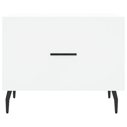 Sidobord Vit 2 st 50x50x40 cm