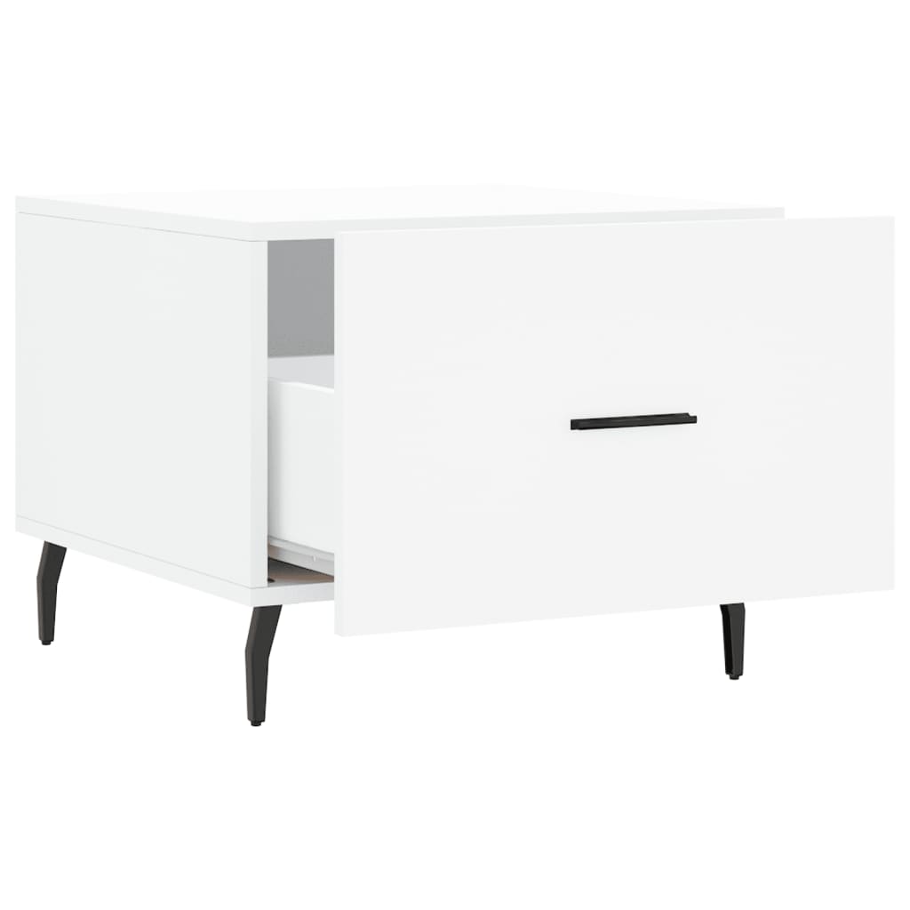 Sidobord Vit 2 st 50x50x40 cm