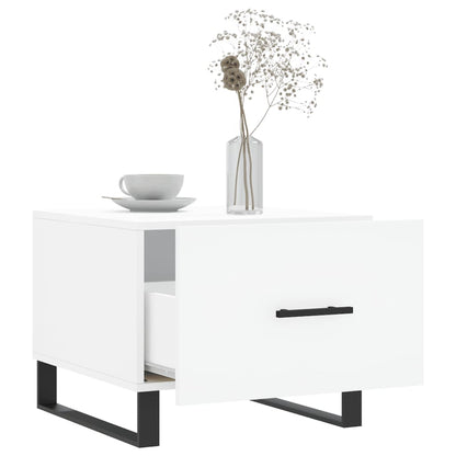 Sidobord Vit 2 st 50x50x40 cm