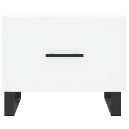 Sidobord Vit 2 st 50x50x40 cm