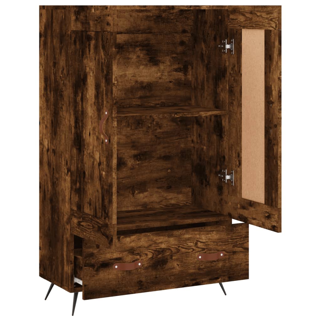 Skåp Rökfärgad Ek 69,5x31x115 cm