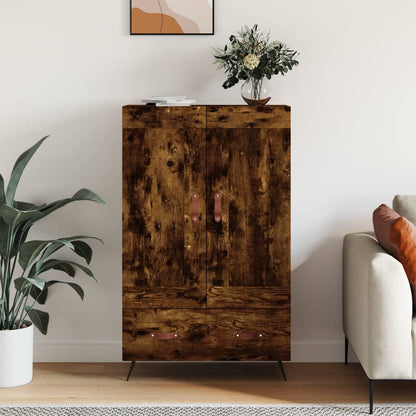 Skåp Rökfärgad Ek 69,5x31x115 cm