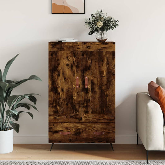 Skåp Rökfärgad Ek 69,5x31x115 cm