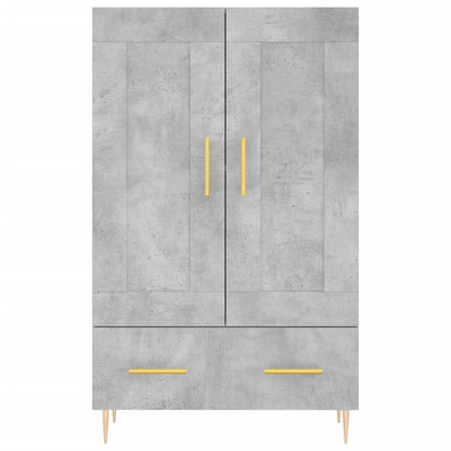 Skåp Betonggrå 69,5x31x115 cm