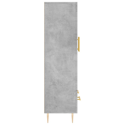 Skåp Betonggrå 69,5x31x115 cm