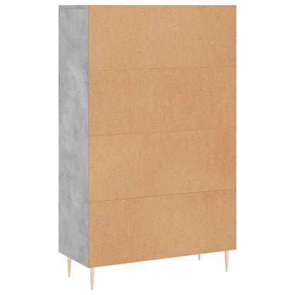 Skåp Betonggrå 69,5x31x115 cm