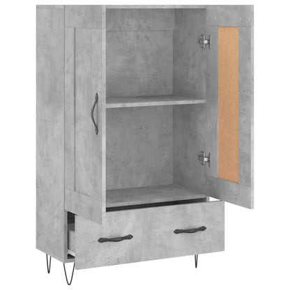 Skåp Betonggrå 69,5x31x115 cm