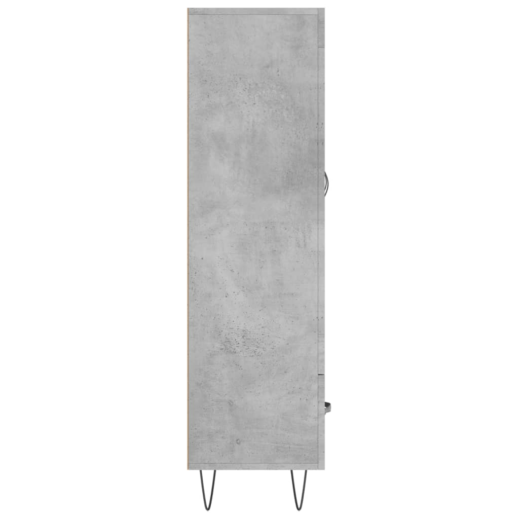 Skåp Betonggrå 69,5x31x115 cm