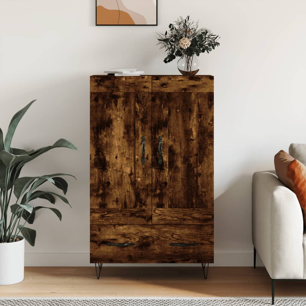 Skåp Rökfärgad Ek 69,5x31x115 cm