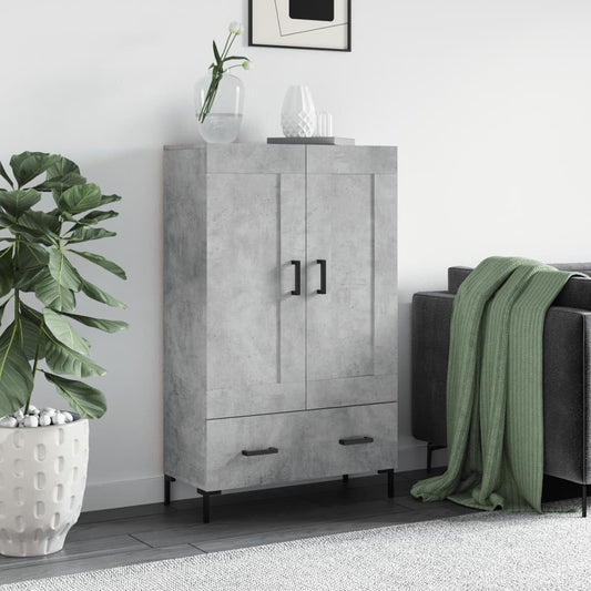 Skåp Betonggrå 69,5x31x115 cm