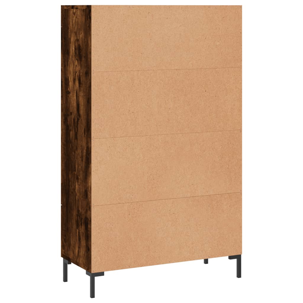 Skåp Rökfärgad Ek 69,5x31x115 cm