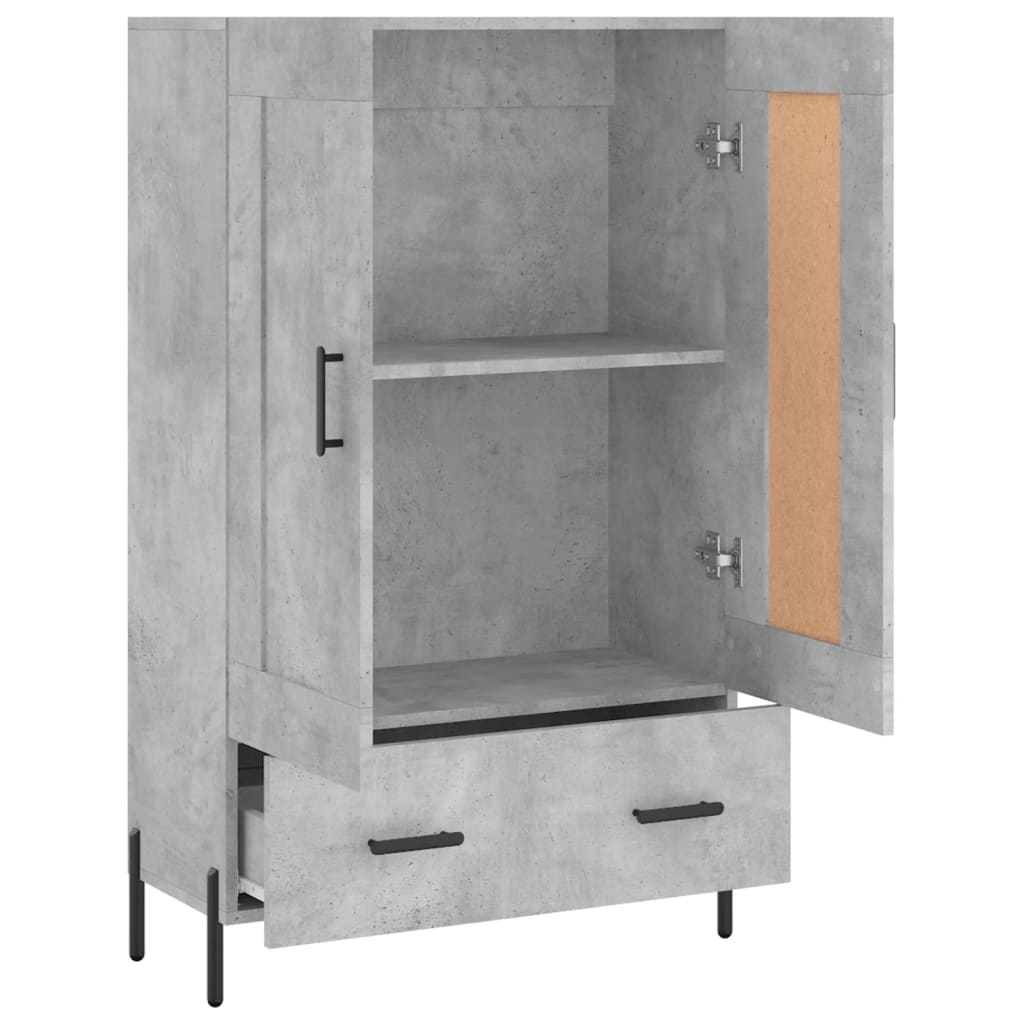 Skåp Betonggrå 69,5x31x115 cm