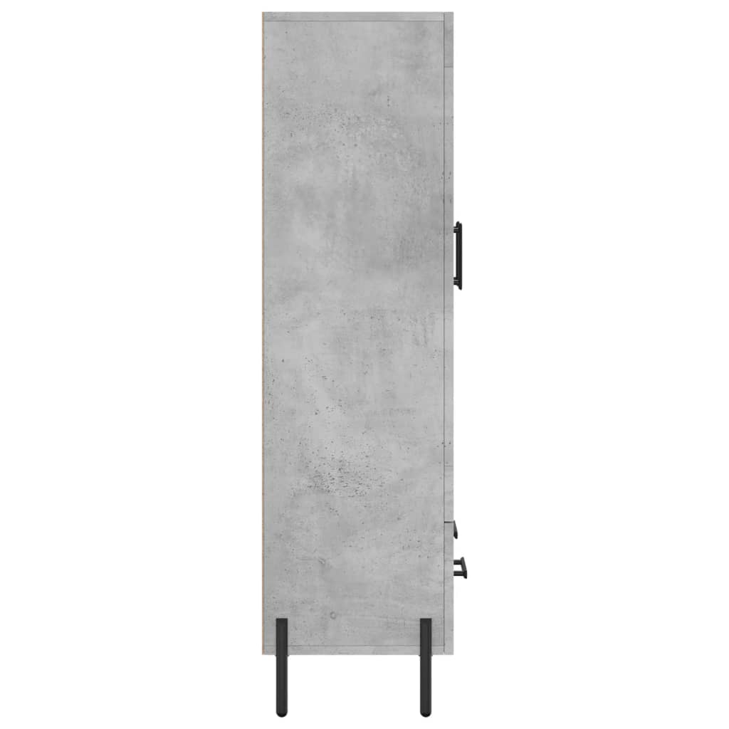 Skåp Betonggrå 69,5x31x115 cm