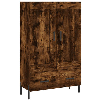 Skåp Rökfärgad Ek 69,5x31x115 cm