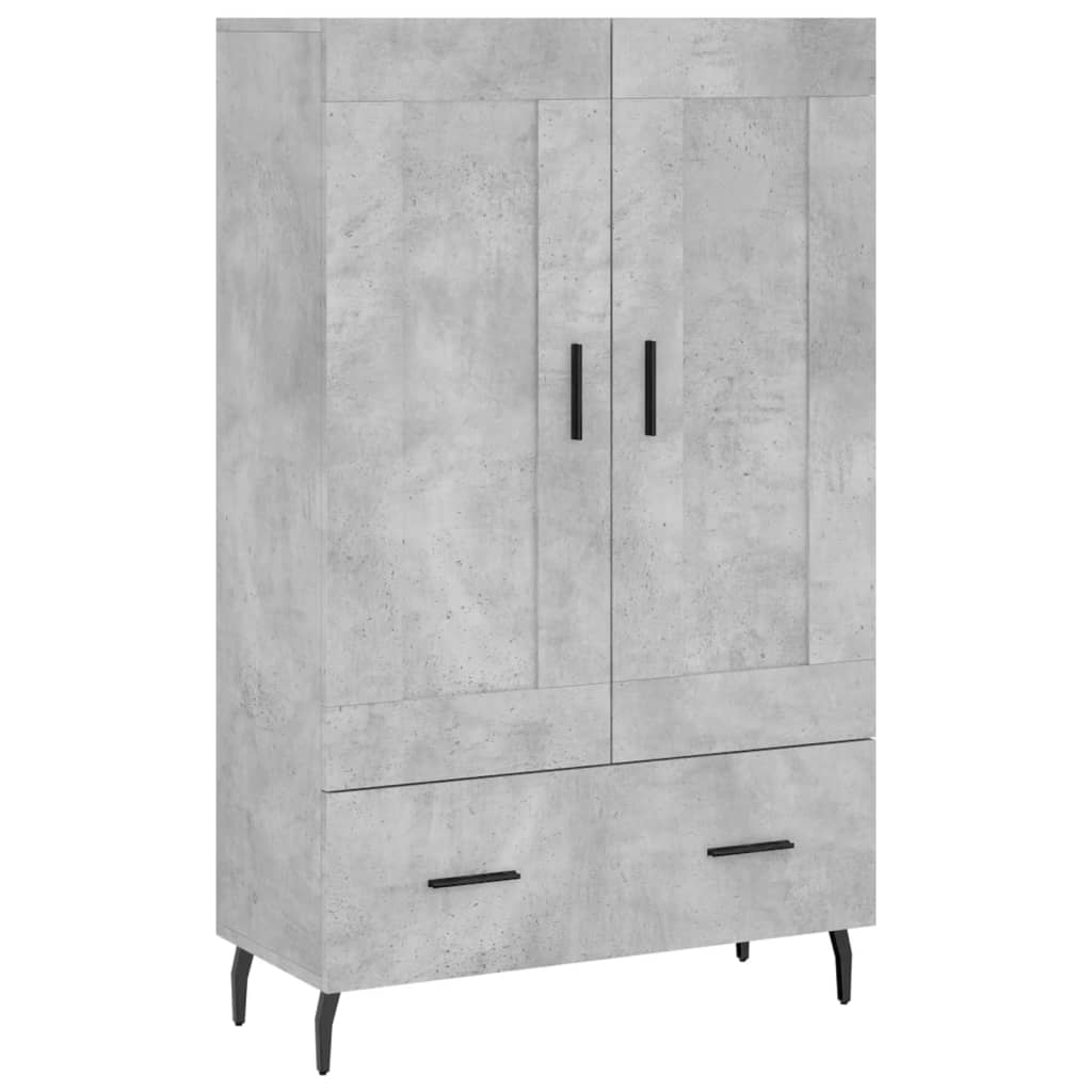 Skåp Betonggrå 69,5x31x115 cm