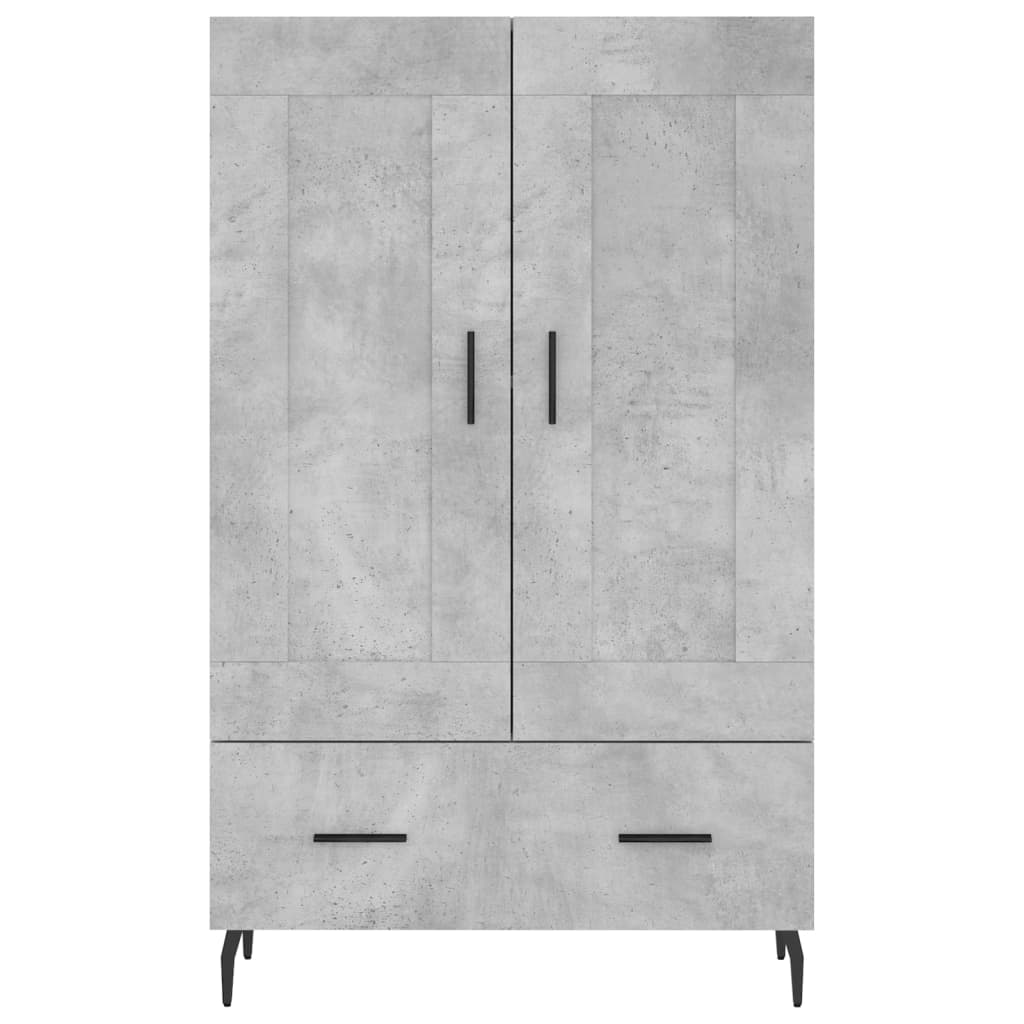 Skåp Betonggrå 69,5x31x115 cm