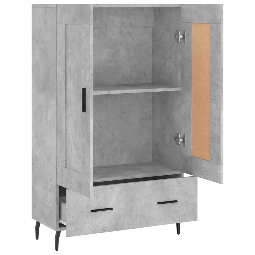 Skåp Betonggrå 69,5x31x115 cm