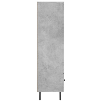 Skåp Betonggrå 69,5x31x115 cm