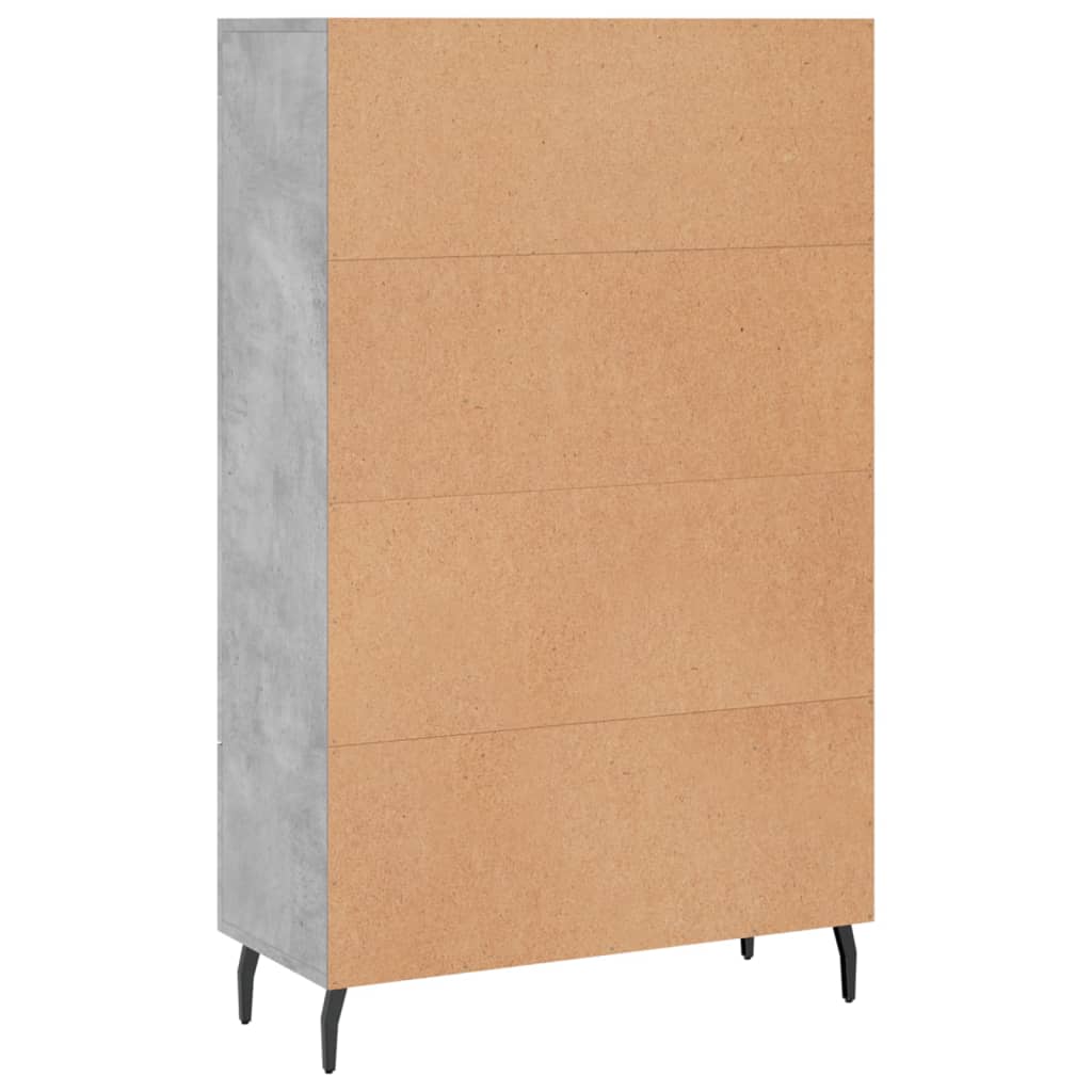 Skåp Betonggrå 69,5x31x115 cm