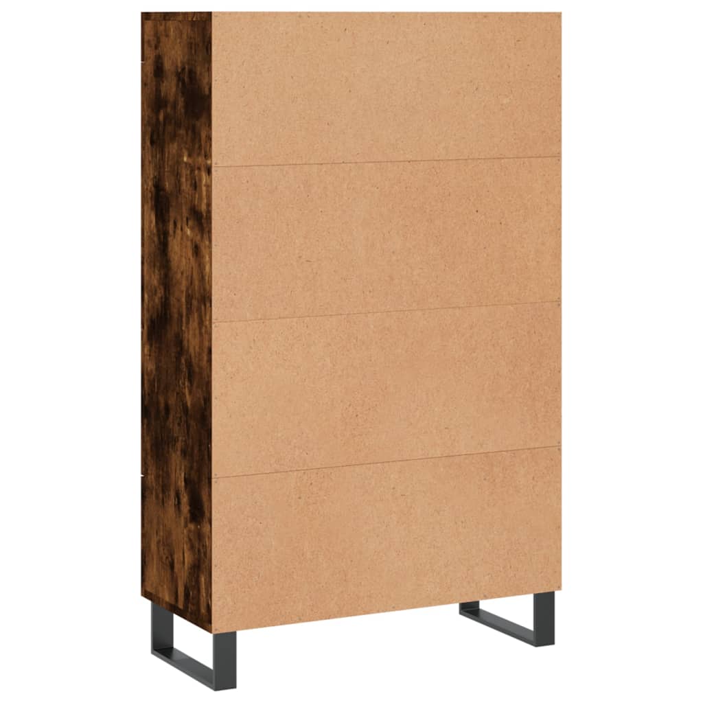 Skåp Rökfärgad Ek 69,5x31x115 cm